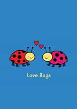 Love bugs - Ladybird cute card created by Emelia Brooks