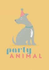 Party Animal Dog Birthday Card created by X, Y & Z Design