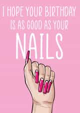 Fake Nails Birthday Card created by The Something Studio