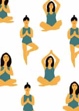 Meditative Yoga Card created by Lora O’Callaghan