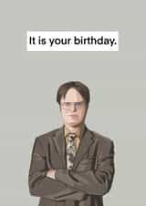 Dwight Schrute birthday card created by LydiasDesignsCo