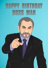 Alan Sugar Boss Man Birthday Card created by CallysGifts