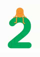 2nd Birthday Card  1001 created by Hello Squid