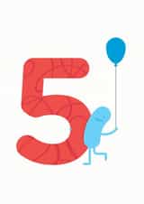 5th Birthday Card 1001 created by Hello Squid