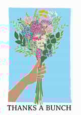 Flower Bunch Thank You Card created by Little Prints Charming
