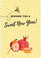 Happy Jewish New Year! Shanah Tovah! Happy Rosh Hashanah. created by Philippa H