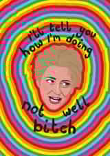 Real Housewives Dorinda 'Get Well Soon' Card created by PonyChops