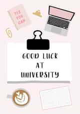Good Luck at University Card created by Betty & Nell