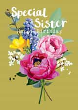 Special Sister Happy Birthday Bouquet created by Sarah Kelleher