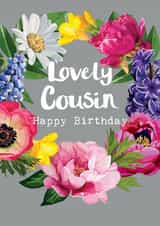 Lovely Cousin Happy Birthday Card created by Sarah Kelleher