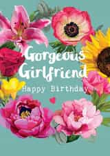 Gorgeous Girlfriend Happy Birthday Wreath Card created by Sarah Kelleher