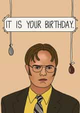 Dwight Schrute birthday card created by Simply Fe