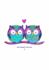 Owl always love you, Anniversary Card created by JMK Illustration