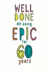 60th Birthday Card created by Anna Treliving Design