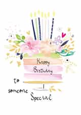 Birthday Floral Cake To Someone Special created by SABIVO Design by Sabina