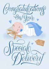 Special Baby Boy Delivery, No Returns! created by Laura Scribbles
