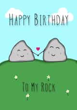 To my rock, birthday card created by Jaime Talbot