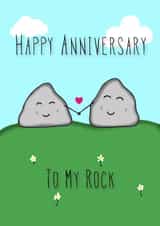 Cute Anniversary Card - Rocks - To My Rock created by Jaime Talbot