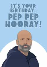 Pep Guardiola Birthday Card created by The Foxy Lemon Co.