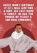 Michael Scott Jesus Christmas Card created by The Foxy Lemon Co.