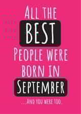 September Birthday created by Conor Rawson