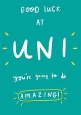 Good Luck at Uni created by Sophie Kent Illustration