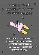 Out of this World Birthday Wishes created by Veronica Dearly