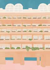 Barbican Estate Greetings Card created by Georgia Ropek