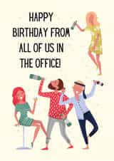 Happy birthday from all of us in the office! created by Custom Card Co Shop
