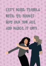 Meredith and Cristina get drunk and dance it out! created by Quinton cards