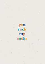 You Rock My Socks Card created by Cards by Lee