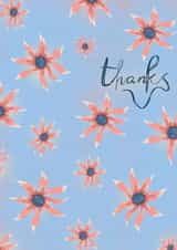 Thank you card flowers created by Ekaterina Miheeva