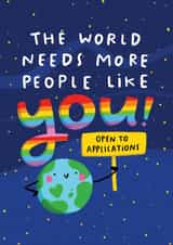 The World Needs More People Like You Card - Thank You, You're Amazing Card created by Arrow Gift Co