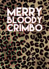 Merry bloody crimbo leopard print created by All the feels