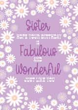 Wonderful Sister Birthday created by Jay Design