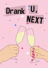 Fun Champagne toast card created by Jasmine Violet