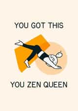 You got this supportive yoga card created by Vicky Hughes