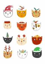 Cute Cat Christmas Card created by Nic Squirrell