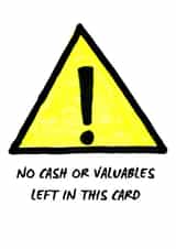 Funny no cash in this card  created by Lucy Digital Designs