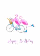 Happy Birthday Flamingo created by Zippy Doodle Designs
