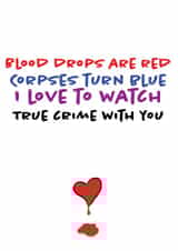 Love watching true crime with you created by Dog Came To Stay