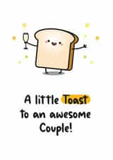 Cute Toast Celebration Anniversary Card - Wedding Card created by Twisted Haggis