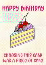 Happy birthday…Choosing this card was a piece of cake created by Lizzie’s Loving Designs
