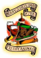 Traditional Tattoo Style Christmas Card  created by Molly Starkes