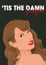 'Tis the Damn Season Taylor Swift Christmas Card created by Pink + Pip