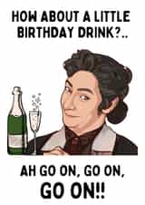 How about a little Birthday Drink? created by Original Fox Cards