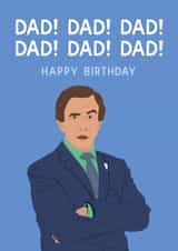 Alan Partridge “Dan!” Birthday card for Dads created by Chloe Dixon