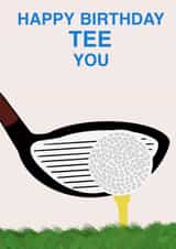 Golf birthday card  created by ABC cards