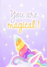Magical unicorn card created by @Alisha Vas