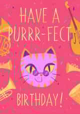 Have a Purrfect Cat birthday card created by @Alisha Vas